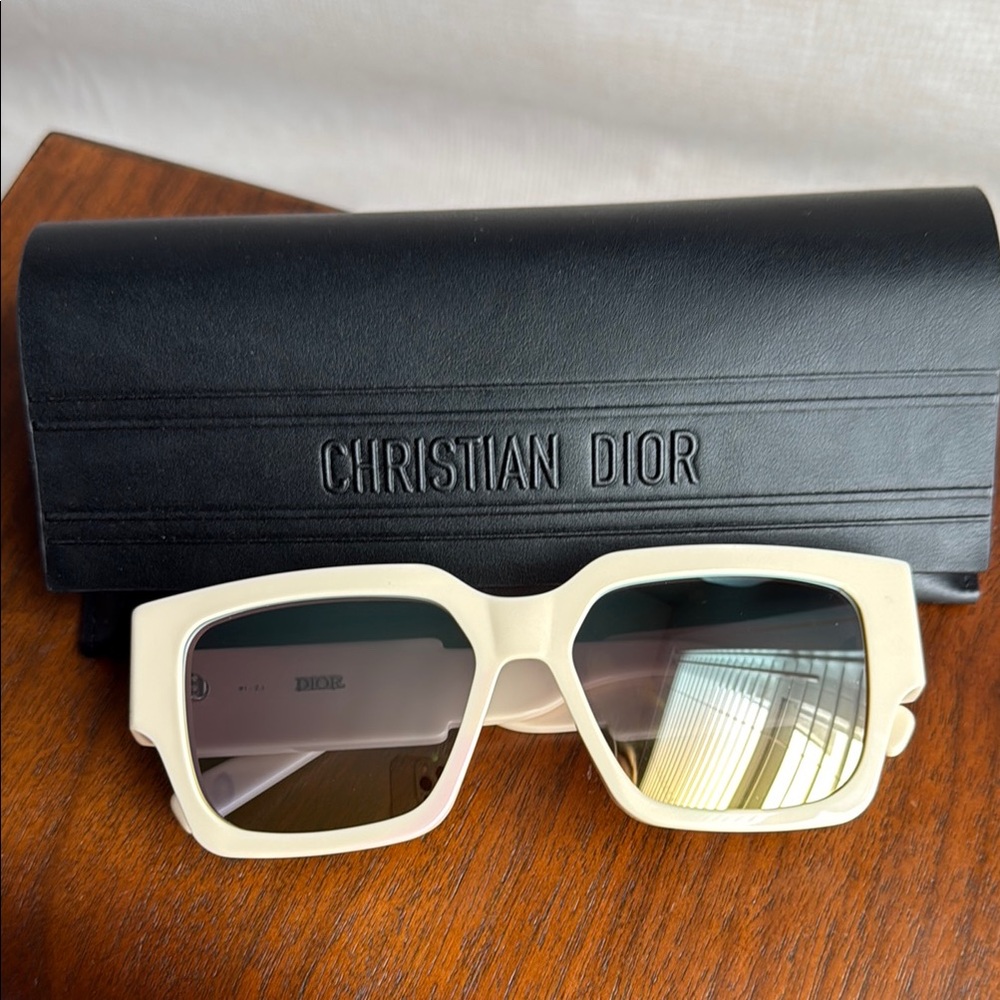Authentic Christian Dior Cream Sunglasses